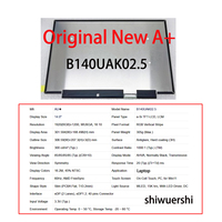 Panel Layar Lcd 14 "A + Baru Asli 1920*1200 EDP 40Pin R140NW4D R5 LP140WUA SPB1 SPB2 B140UAK02.J B140UAK02.0 MB140DS03-1