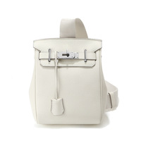 Sac de poitrine carré en cuir pleine fleur Togo, unisexe, grande capacité, sac bandoulière/sac banane, doublure en nylon, fermoirs