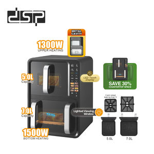 <span class=keywords><strong>Friteuse</strong></span> à air <span class=keywords><strong>double</strong></span> professionnelle en gros DSP OEM avec deux paniers 12L, deux zones doubles, <span class=keywords><strong>friteuse</strong></span> à air profonde électrique - Product Image 3