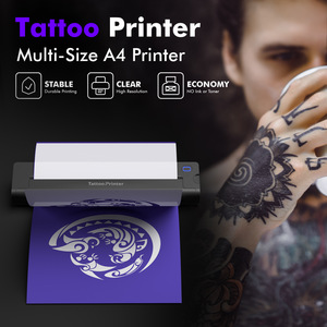 Tattoo Printer A4 Thermal Printer Bluetooth Mobile Phone <b>Mini</b> Body Tattoo Transfer Machine DIY Printing - Product Image 1