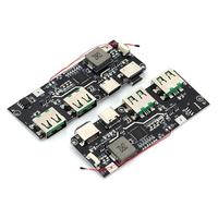 Module de charge QC4+PD3.0 LED double USB 5V 4.5A 22.5W Micro/Type-C pour batterie externe 18650 avec protection contre la température et les courts-circuits