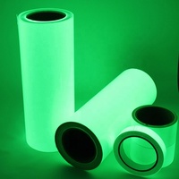 Lámina de Vinilo Acrílico Autoadhesiva Luminiscente de PVC, Imprimible, que Brilla en la Oscuridad, Película Fotoluminiscente