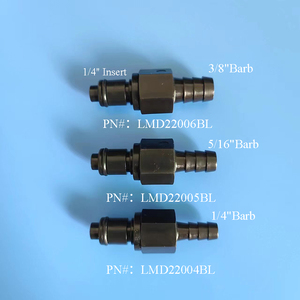 Ju 1/4 "dòng chảy lớn 1/4" 5/16 "3/8" nhựa nhanh chóng ngắt kết nối khớp nối valved Nam Nữ khớp nối ống barb phụ kiện - Product Image 2