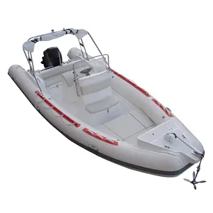 Bateau gonflable Durable en PVC, yacht de sport, bateau gonflable, canot pneumatique, canot pneumatique, Semi-rigide, pour Rafting, 5.2m