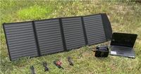 Panel Solar Plegable Completamente Negro de 100W 120W 150W 200W 300W BC con Conector USB DC para Camping y Actividades al Aire Libre