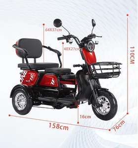 Электрический трехколесный скутер с открытым кузовом, 48 В/800 Вт, 800 Вт, мощность двигателя для пожилых людей, вес снаряжения 300 кг, колесо 60 В - Product Image 6