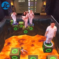 Tapis de jeu de lave de sol interactif Kids Active Play Team Building AR MR Projection Room Jeux de capteur de mouvement de sol interactif