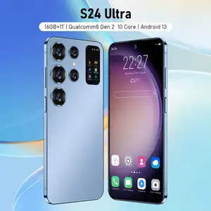 S24 u-ltra ponsel Android 16, telepon seluler pintar asli 32MP + 64MP