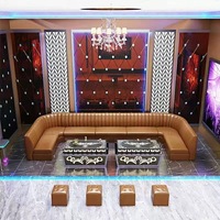 Vente flash : comptoir de bar LED pour boîte de nuit KTV, table de bar personnalisée, canapé pour bar, salon, meubles de boîte de nuit