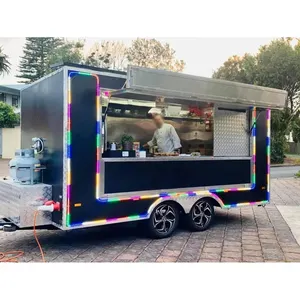 2023 Hot Bán điện thoại di động thực phẩm kiosk phục vụ Trailer Sushi thực phẩm xe tải cà phê gian hàng nhượng Bộ thực phẩm Trailer cho bán