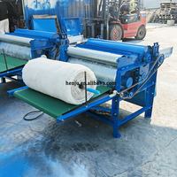 Machine à carder le coton de qualité supérieure à un seul rouleau de 80 cm en laine, polyester et coton, machine à éplucher et à déshydrater le coton et la laine en stock