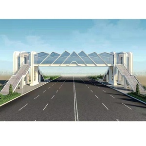 <span class=keywords><strong>Puente</strong></span> de paso elevado para peatones con estructura de acero prefabricada de larga duración Q235/Q355 Grado SP Modelo 3% Tolerancia GB Doblado de corte - Product Image 4