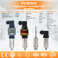 Transducteur de pression PCM303 100MPa, sortie ratio-métrique 0,5-4,5V avec affichage, pour les industries médicale et automobile, contrôle OEM ODM