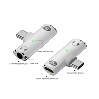 USB C auf 3,5mm Kopfhörer adapter 100W Ladegerät 2-in-1 USB C auf Aux Audio-Buchse mit hoch auflösendem DAC und Schnell ladung