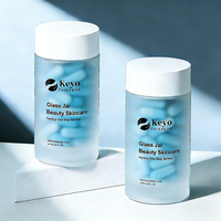 Vente chaude, capsule de blanchiment de verre personnalisée, flacon de vitamine, soin des cheveux, capsule de soin de la peau, pot haut de gamme, joint hermétique, boîte à pilules