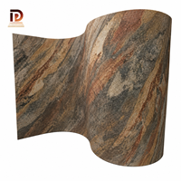 Panneau mural ultra-fin en pierre MCM, feuille de placage en pierre de travertin, matériau de revêtement flexible MCM, pierre souple