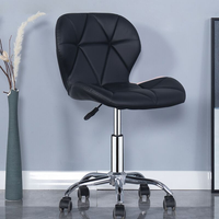 Chaise de bureau pivotante moderne et élégante, revêtement en cuir PU, base en acier, hauteur réglable - Qualité professionnelle pour usage domestique/bureau