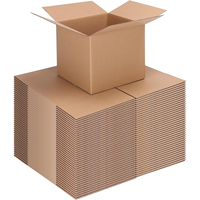 Boîte d'expédition en carton ondulé kraft recyclable, boîte de rangement robuste de couleur marron, boîte de déménagement, emballage personnalisé en carton pour l'expédition