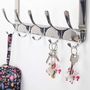 <span class=keywords><strong>Perchero</strong></span> <span class=keywords><strong>de</strong></span> Acero Inoxidable Sondoly para Colgar sobre la Puerta, Ganchos para Toallas, Ropa, Abrigos, para la Parte Posterior <span class=keywords><strong>de</strong></span> la Puerta del Baño - Product Image 6