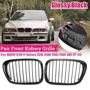 Rejillas de carreras negras M5 E39, 2 piezas, rejilla delantera para parachoques de coche, para BMW E39 Serie 5 525i 528i 530i 535i 540i M5 1997-2003 - Product Image 1