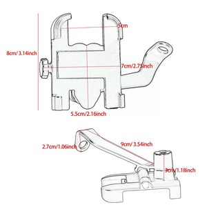 Support de téléphone portable en alliage d'aluminium pour moto, support de navigation pour livreur de voiture avec chargement USB - Product Image 3