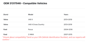 Boccola Stabilizzatrice Posteriore Premium OE 31317946, Ricambio Auto Molto Richiesto, Boccola Barra Stabilizzatrice Anteriore/Posteriore per <span class=keywords><strong>Volvo</strong></span> S40 V50 C30 - Product Image 6