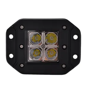 New products Super Bright 4X4 12w High Quality Driving Car Led Work Light for Offroad car truck car