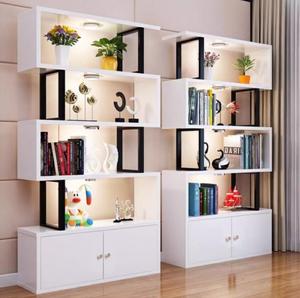 AILICHEN <span class=keywords><strong>Bibliothèque</strong></span> moderne créative simple en fer forgé, du <span class=keywords><strong>sol</strong></span> au <span class=keywords><strong>plafond</strong></span>, <span class=keywords><strong>bibliothèque</strong></span> combinée gratuite pour meubles de salon - Product Image 1