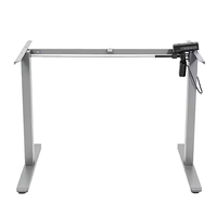 Base de bureau électrique réglable en hauteur, moderne, pour position assise ou debout, avec cadre métallique extensible, multi-usages