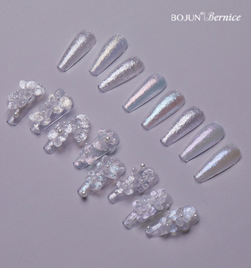 Nuova Polvere di Pigmento Resistente ai Solventi per Nail Art, Polvere di <span class=keywords><strong>Velluto</strong></span> Effetto Neve, Polvere di Mica Perlata Aurora Arcobaleno - Product Image 3