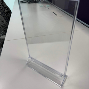 A6 Acrylic Display Đứng Rõ Ràng Nhựa Bảng Menu Đứng, Thẻ Hiển Thị, Thẳng Đứng Quảng Cáo Ảnh Ảnh Chân Dung Khung - Product Image 2