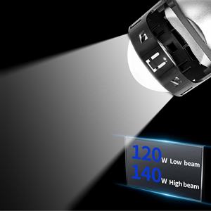 Chenlang 3 pollici 140W 30000LM Bi LED obiettivo del proiettore Non distruttivo Super luminoso vendita calda con gli occhi di demone 12V 3000K 4300K 6000K - Product Image 6