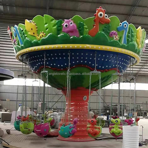 Fournisseurs d'usine Manèges à balançoires pour parcs d'attractions, Chaise volante Dinosaures 16 places pour divertissement intérieur attrayant, à vendre - Product Image 1