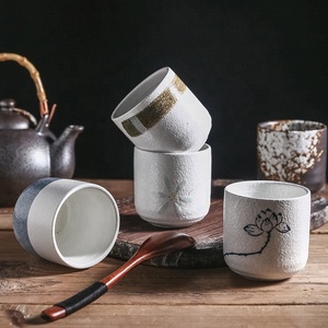 Taza de Café de Cerámica al por Mayor para Matcha y Sake, Vaso Plegable para Agua, Taza de Té de Cerámica para Uso Casual y Comercial, <span class=keywords><strong>Vajilla</strong></span> para Regalo - Product Image 6