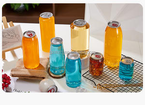 202 # 250毫升330毫升500毫升650毫升透明透明咖啡瓶塑料杯宠物塑料汽水罐 - Product Image 2