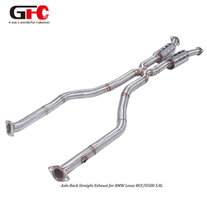 Système d'échappement Catback personnalisé en acier inoxydable ou en alliage de titane pour Lexus RCF GSF IS500 5.0L - Product Image 5