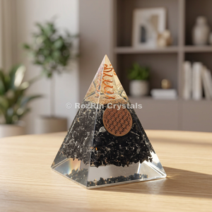 La Mejor Oferta en Pirámide de Orgón de Ágata |   Decoración para el Hogar con Piedras Preciosas, Talladas en Gujarat, con Feng Shui y Budismo - Product Image 3