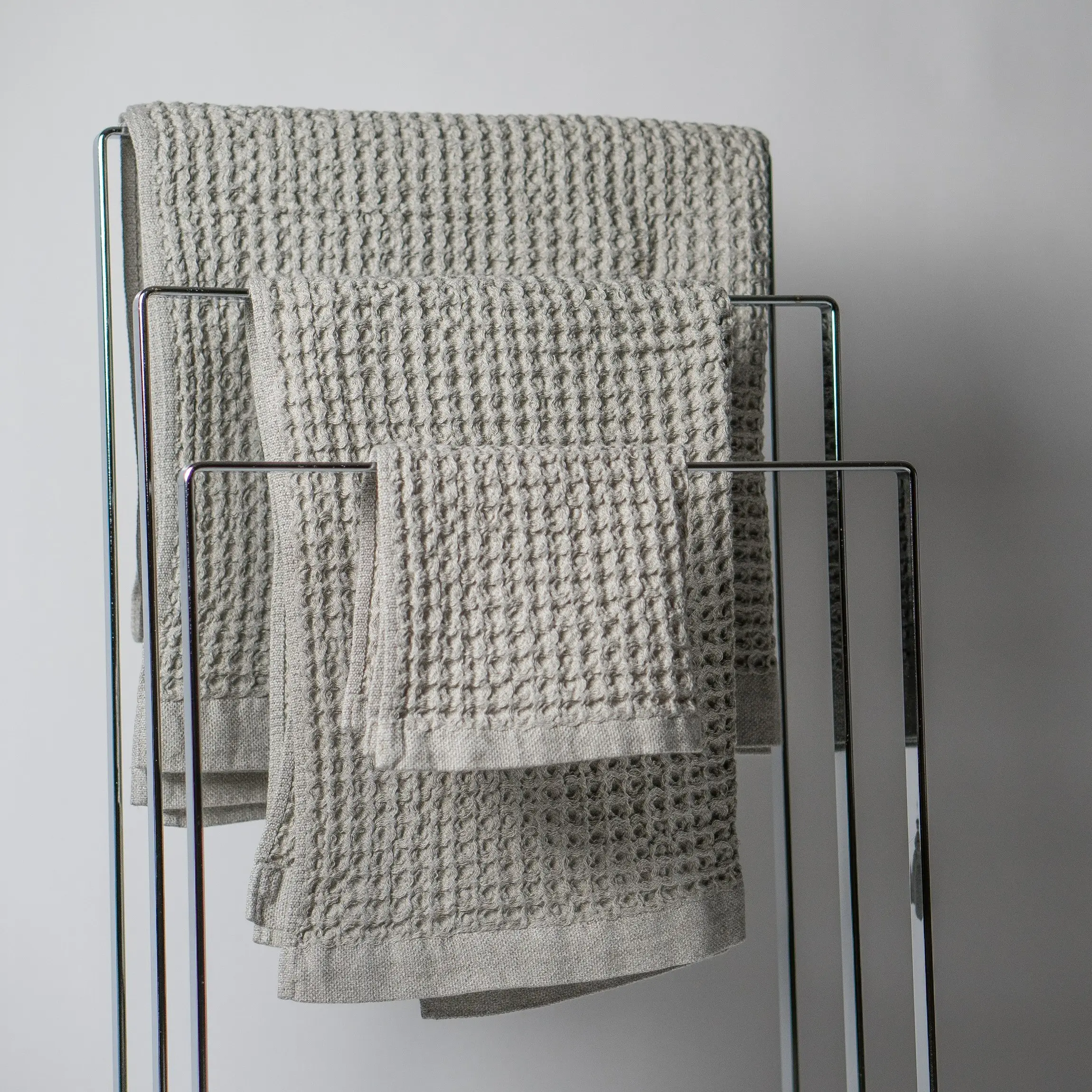Wholesale Waffle Weave Towels Unique 350 Gsm Recycled Cotton Towel Waffle Towel With High Quality