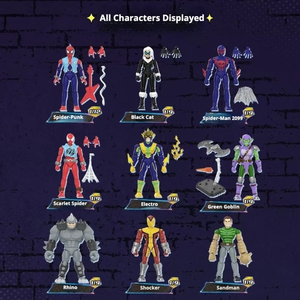 Figurine d'action authentique <span class=keywords><strong>Marvel</strong></span> 06 Spider-Man Blokees, boîte mystère, version chinoise, blocs de construction modulaires à assembler, modèle de jouet - Product Image 3