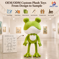 Fabrication OEM ODM sur mesure de peluches grenouille verte, 30 cm, douce, avec nœud papillon, mignonne, peluche pour dormir, jouet pour enfants, cadeau pour la crèche