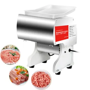 Cortador de carne de peixe e carne automático, máquina pequena de corte de carne frango
