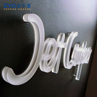 Letras de Canal Personalizadas con Retroiluminación LED 3D, Resistentes al Agua IP68, de Acero Inoxidable Multicolor para Tiendas, Uso en Interiores/Exteriores