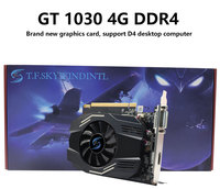 GT 1030 4GB DDR4 Computer Graphics Card 64Bit PCI 4.0 X 4 Fan Cooler Game Video GPU Placa De Video for Desktop Laptop New