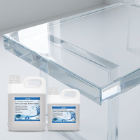Kit de résine époxy transparente en 2 parties, adhésif structurel pour la fabrication de bijoux, le travail du bois, la construction, 1 kg MOQ