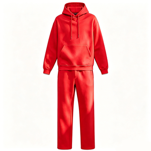 Men's Oversized 100% Cotton <b>Thick</b> <b>Fleece</b> Hoodie | Solid Lined Warm Pullover 3D Embroidery Eco-Friendly Plus Size Winter Comfort - Product Image 3