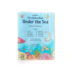 Libri per l'Educazione Precoce dei Bambini, Regalo per Bambini a Tema Marino, Libro <span class=keywords><strong>di</strong></span> Adesivi Creativi Personalizzati per Bambini, Libro <span class=keywords><strong>di</strong></span> Adesivi Oceanici - Product Image 3