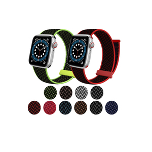 IVANHOE tali nilon untuk Apple Watch seri 6 SE 8 Ultra 41mm 45mm Sport <span class=keywords><strong>Loop</strong></span> gelang gelang untuk IWatch 7 5 4 40mm 44mm - Product Image 1