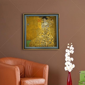 In dầu trên vải cổ điển chân dung sinh sản của Gustav klimt của frau Bauer - Product Image 3