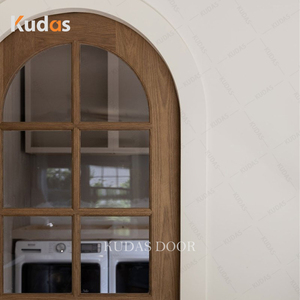 Mềm đóng cửa hiện đại không thấm nước nội thất bằng gỗ cong Túi cửa gỗ rắn trượt ẩn tủ bếp cho khách sạn phòng tắm - Product Image 3