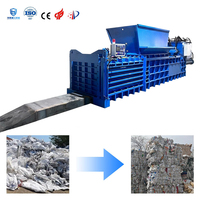 Presse à papier horizontal à économie d'énergie, grande capacité, équipement de pressage de bouteilles en plastique, fiable pour les recyclistes